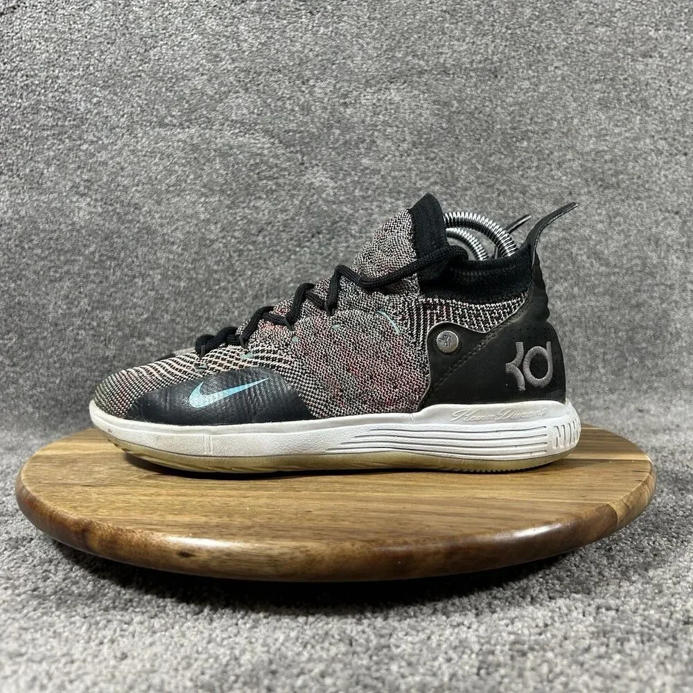 Nike Zoom KD 11 GS AH3465-001 Youth Size 5Y Multi Color Basketball Shoes Used